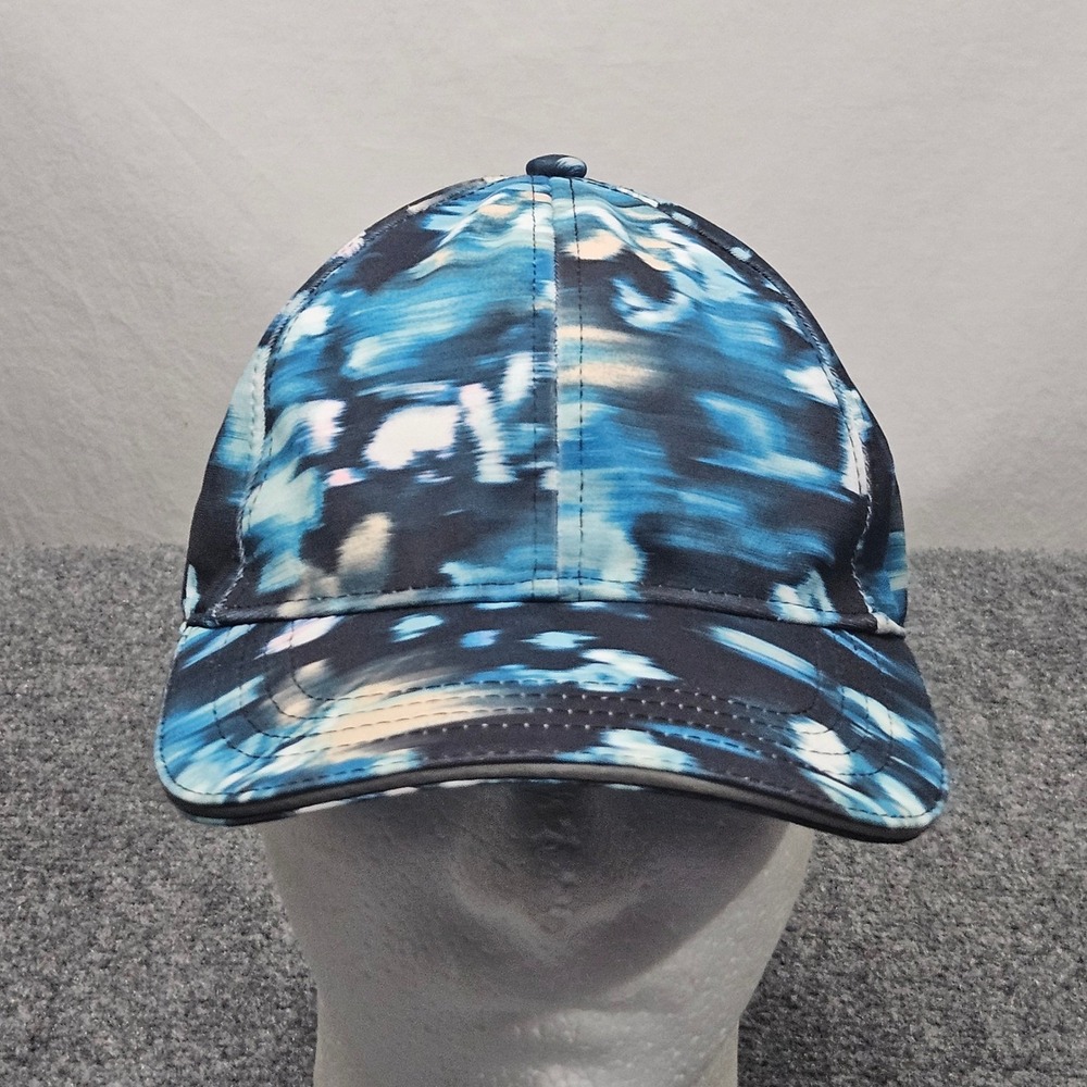 Athletic Performance Running Hat Colorful Maximalist Blue Abstract Artsy Cap